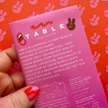 Great Taste Award Sustainable Table Milk Chocolate Bar, 6 of 6