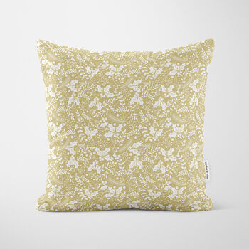 Personalised Gold Village Christmas Cushion, 5 of 7