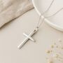 Personalised Sterling Silver Cross Necklace, thumbnail 6 of 12