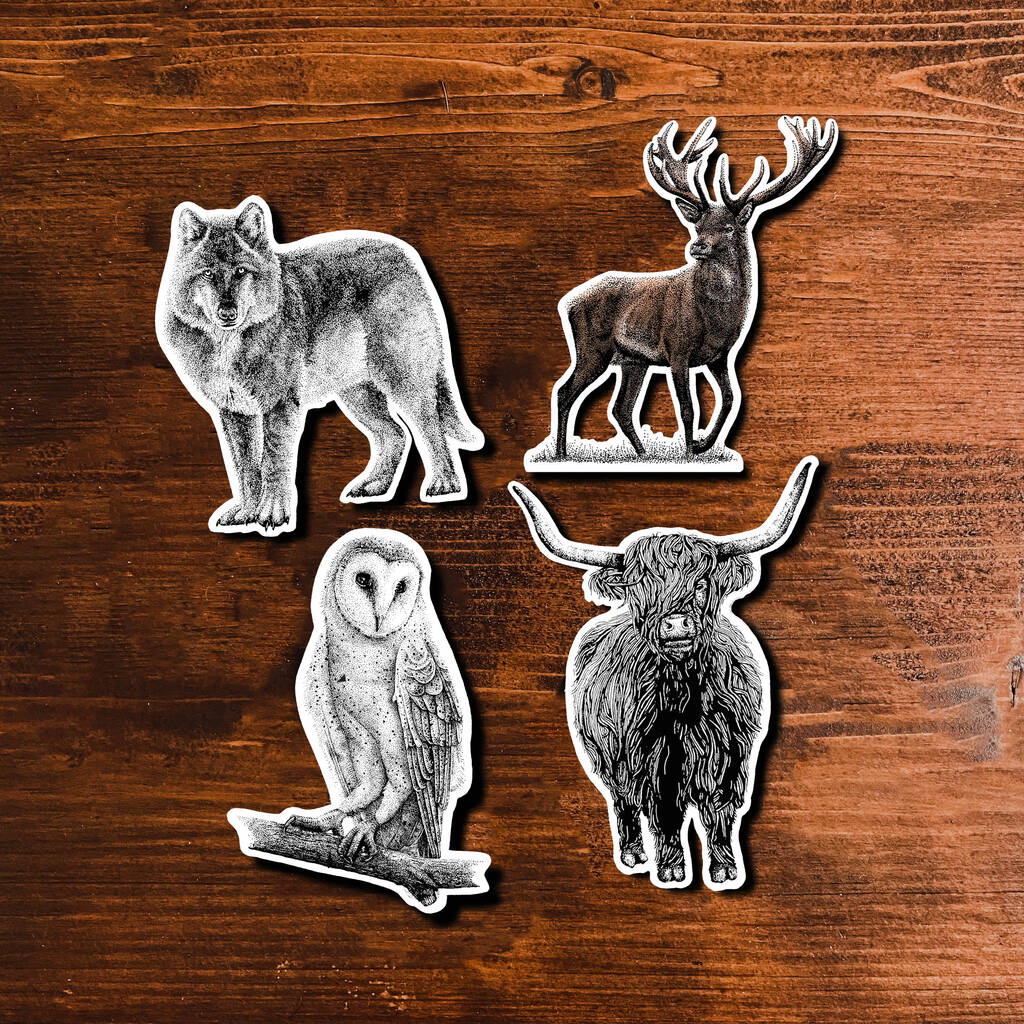 Wild Animal Sticker Pack By Lást Maps 