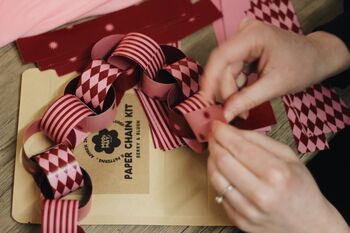 Berry And Blush | Paper Chain Kit, 3 of 12