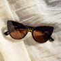 Exaggerated Front Lens Cat Eye Sunglasses In Tortoise Shell, thumbnail 1 of 3