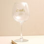 Personalised Gold Name And Constellation Gin Glass, thumbnail 3 of 5