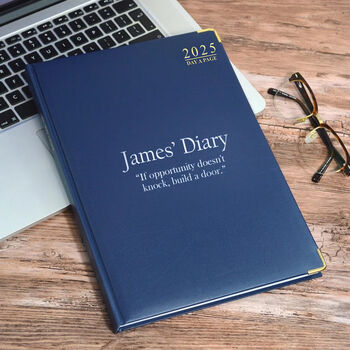 Personalised Diary With Your Own Message Or Quote, 3 of 9