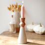 White And Terracotta Candlestick Holder, thumbnail 2 of 11