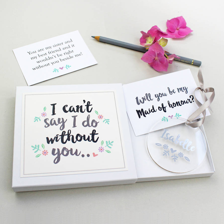 Be my maid store of honor gift