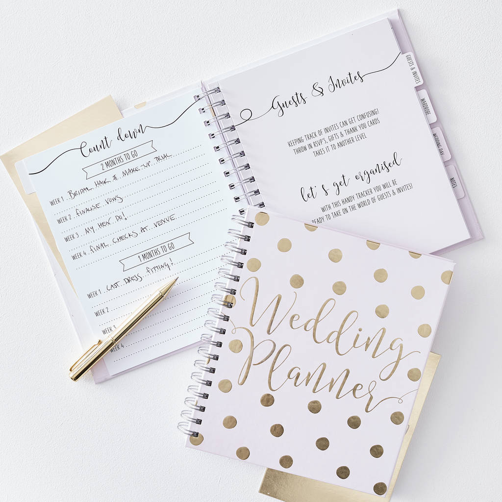 Luxury Gold Foiled Wedding Planner, 1 of 3