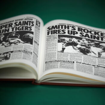 Northampton Saints Personalised Gift Newspaper Book, 10 of 12