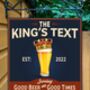 Kings Tipple Personalised Home Pub Sign / Man Cave Sign, thumbnail 4 of 8