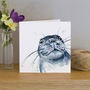 Inky Seal Blank Greeting Card, thumbnail 1 of 4