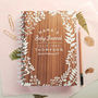 Personalised Walnut Baby Journal, thumbnail 1 of 9