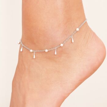 Royal Pearl Drop Anklet, 2 of 5