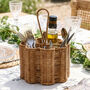 Scalloped Wicker Cutlery Basket, thumbnail 1 of 6