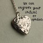 Silver Art Nouveau Heart Locket, thumbnail 4 of 9