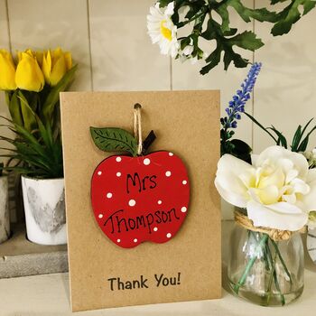 Personalised Teaching Assistant Thank You Apple Card, 8 of 11
