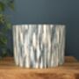 Marine Blue Abstract Drum Lampshade, thumbnail 11 of 12