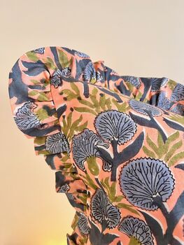 Floral Indian Block Print Cushion, 3 of 3