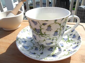 Large Cup And Saucer In Spring Harebell Design, 3 of 12