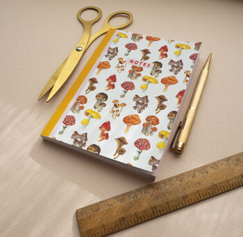 Mushroom And Toadstool Print A6 Pocket Notebook Journal, 8 of 10
