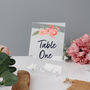 Wedding Table Names Pink Floral, thumbnail 2 of 6