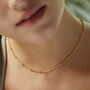 Bead Chain Choker Necklace In 18ct Gold Vermeil Plate, thumbnail 1 of 3