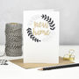 New Home Wooden Words Card, thumbnail 1 of 3