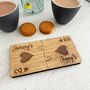 Personalised Oak Veneer Jigsaw Coasters Playing Cards, thumbnail 8 of 8