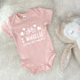 I Wheelie Love My Daddy Cycling Babygrow, thumbnail 1 of 8