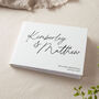 Autograph Personalised Names Wedding Guest Book, thumbnail 1 of 3