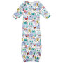 Newborn Blue Little London Baby Bundler Nightgown, thumbnail 3 of 5