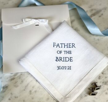 Personalised Father Of The Bride Handkerchief, 4 of 8