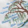 Family Tree Personalised Soft Cashmere Wool Scarf Gift, thumbnail 3 of 10