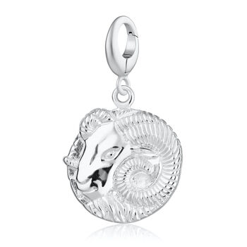 Sterling Silver Aries Zodiac Necklace, 3 of 8