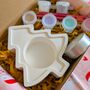 Paint Your Own Christmas Tree Tea Light Holder Kit, thumbnail 1 of 6