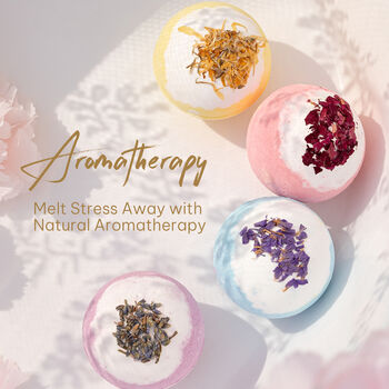 Nine Piece Aromatherapy Bath Bomb Gift Set, 6 of 9