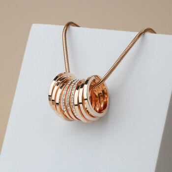 Sparkly Ring Pendant Necklace, 3 of 4