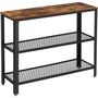 Industrial Console Table Hallway Table With Shelves, thumbnail 7 of 9