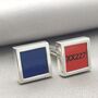 Red Arrows Cufflinks | Upcycled Rudder | Aviation Gift, thumbnail 6 of 8