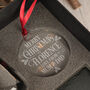 Merry Christmas Champagne Flute With Coaster And Decoration Gift Set, thumbnail 5 of 7