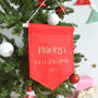 Personalised Baby's 1st Christmas Banner, thumbnail 1 of 4