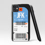 Personalised New York Ticket Design Clear Phone Case, thumbnail 3 of 5