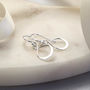 Sterling Silver Wire Loop Earrings, thumbnail 2 of 4