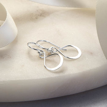 Sterling Silver Wire Loop Earrings, 2 of 4