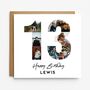 Personalised 13th Birthday Photo Collage Card, thumbnail 1 of 8