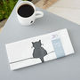 Crouching Cat Tea Towel, thumbnail 2 of 3