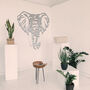 Majestic Metal Elephant Art Home Wall Decor, thumbnail 4 of 10