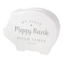 Personalised Baby's First Piggy Bank Money Box, thumbnail 4 of 6