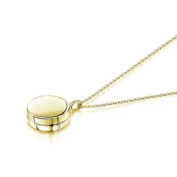 Personalised Little Drum 18k Gold Plated Locket, 10 of 12