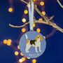 Beagle Personalised Dog Christmas Tree Decoration, thumbnail 1 of 6