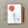 Personalised Pyrenean Mountain Dog Birthday Card, thumbnail 2 of 4